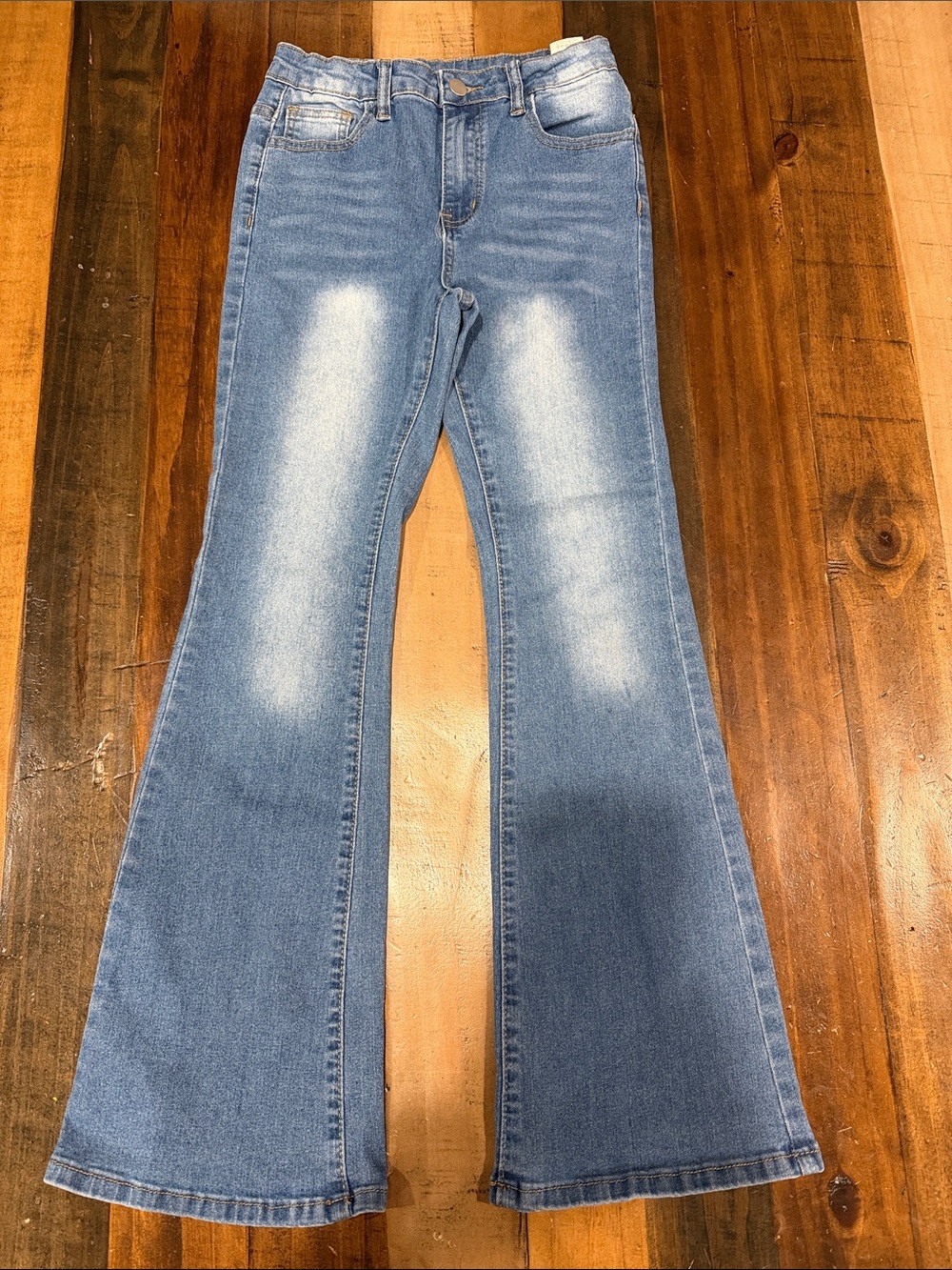 SHEIN Light Blue Flare Jeans